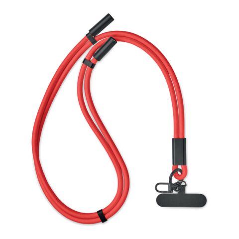 Werbeartikel 60W Lanyard-Ladekabel – rot – mit Logo bedruckt