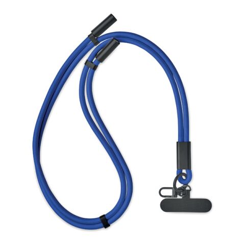 Werbeartikel 60W Lanyard-Ladekabel – königsblau – mit Logo bedruckt