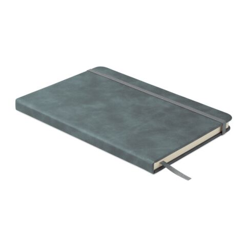 Nachhaltiger Werbeartikel DIN A5 Smokey Notizbuch PU – petrol – mit Logo bedruckt