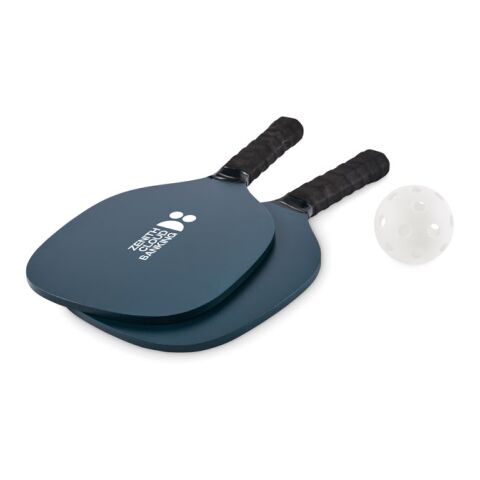 Werbeartikel Pickleball-Ballspiel – marineblau – mit Logo bedruckt