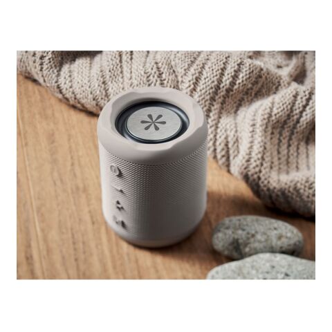 Werbeartikel 5.0 Wireless Lautsprecher – grau – mit Logo bedruckt
