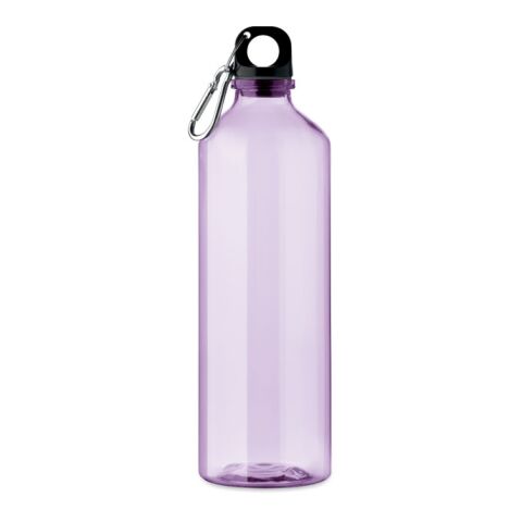 Werbeartikel 750 ml Trinkflasche aus recyceltem RPET nachhaltig & leicht mit Schraubverschluss – transparent violette – mit Logo bedruckt