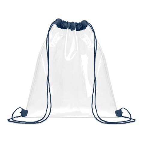 Transparenter Kordelzugbeutel marineblau | ohne Werbeanbringung | Nicht verfügbar | Nicht verfügbar
