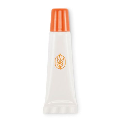 Werbeartikel Vegane Lippencreme – orange – mit Logo bedruckt