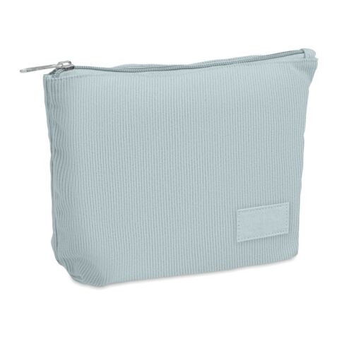Kosmetiktasche Kord-Polyester himmelblau | ohne Werbeanbringung | Nicht verfügbar | Nicht verfügbar | Nicht verfügbar