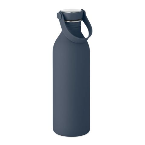 Werbeartikel Einwandige Trinkflasche 500 ml – marineblau – mit Logo bedruckt
