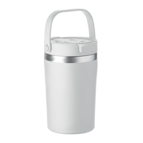 Werbeartikel Doppelwandiger Becher 350 ml – transparent – mit Logo bedruckt