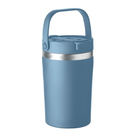 Werbeartikel Doppelwandiger Becher 350 ml – petrol – mit Logo bedruckt