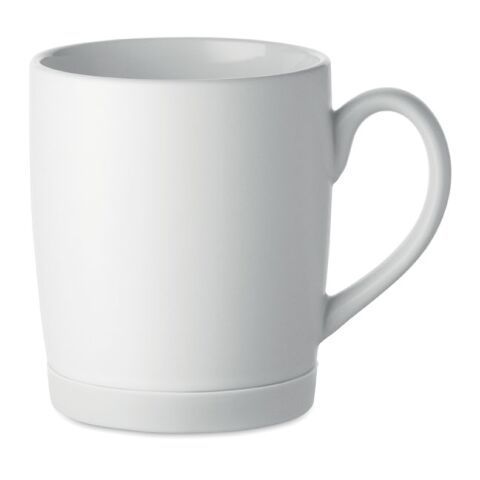Werbeartikel Keramikbecher 300 ml – transparent – mit Logo bedruckt
