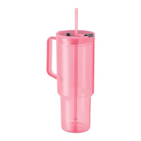 Trinkbecher RPET 1200ml transparent pink | ohne Werbeanbringung | Nicht verfügbar | Nicht verfügbar