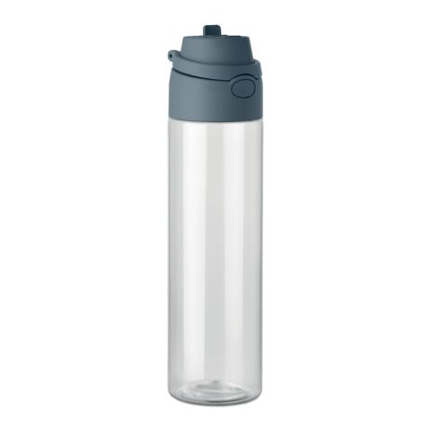 Werbeartikel 750 ml Trinkflasche aus recyceltem RPET nachhaltig & leicht mit Schraubverschluss – petrol – mit Logo bedruckt