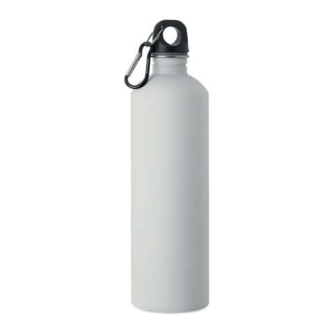 Werbeartikel Einwandige Trinkflasche 750 ml – weiss – mit Logo bedruckt