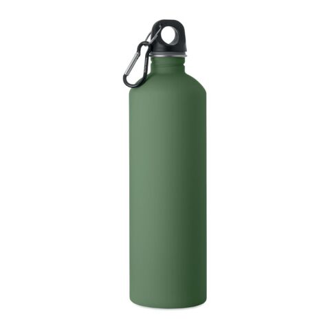 Werbeartikel Einwandige Trinkflasche 750 ml – dunkelgrün – mit Logo bedruckt