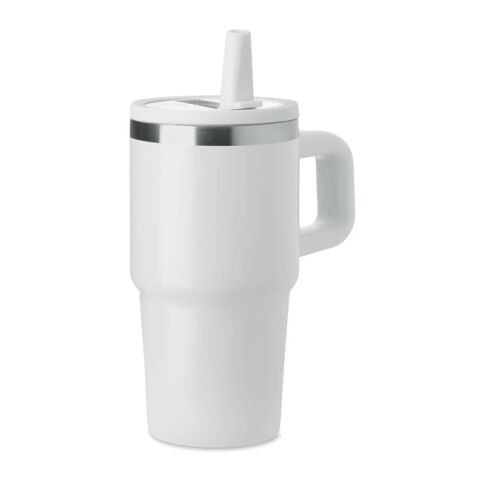 Werbeartikel Doppelwandiger Trinkbecher 500ml – weiss – mit Logo bedruckt