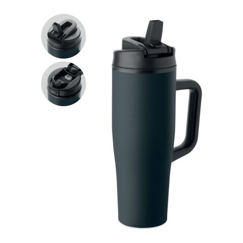 Werbeartikel Doppelwandiger Becher 900ml – marineblau – mit Logo bedruckt