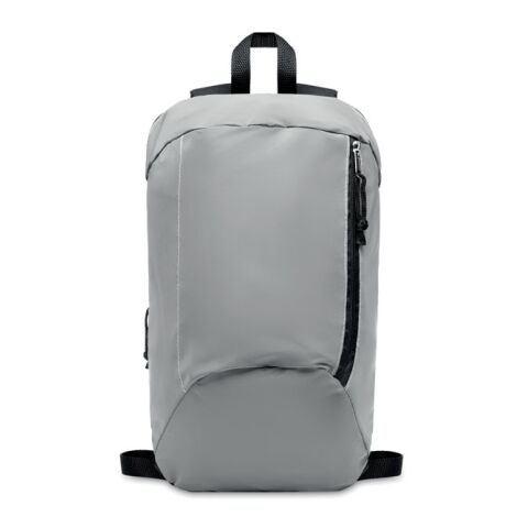 Reflektierender Rucksack 600D silber glänzend | ohne Werbeanbringung | Nicht verfügbar | Nicht verfügbar