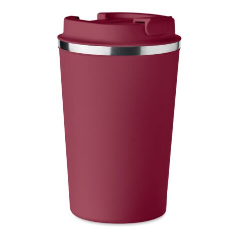 Werbeartikel Doppelwandiger Becher 350ml – bordeaux – mit Logo bedruckt