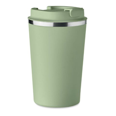 Werbeartikel Doppelwandiger Becher 350ml – grün – mit Logo bedruckt