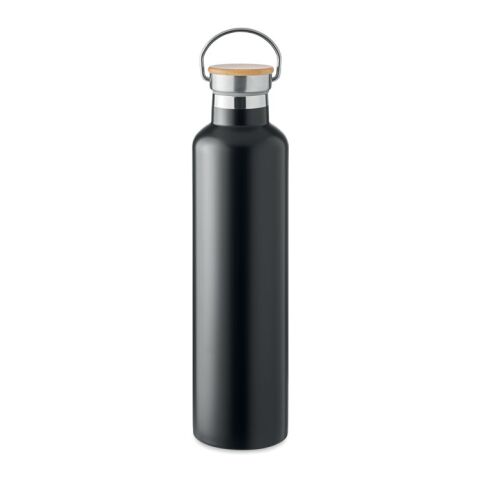 Werbeartikel Isolierflasche 1000 ml – schwarz – mit Logo bedruckt