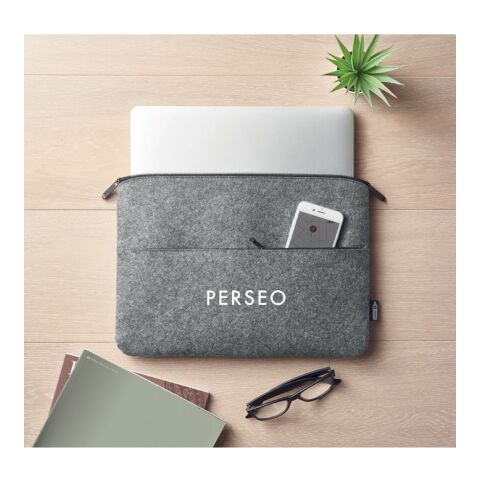 Laptoptasche RPET-Filz grau | ohne Werbeanbringung | Nicht verfügbar | Nicht verfügbar | Nicht verfügbar