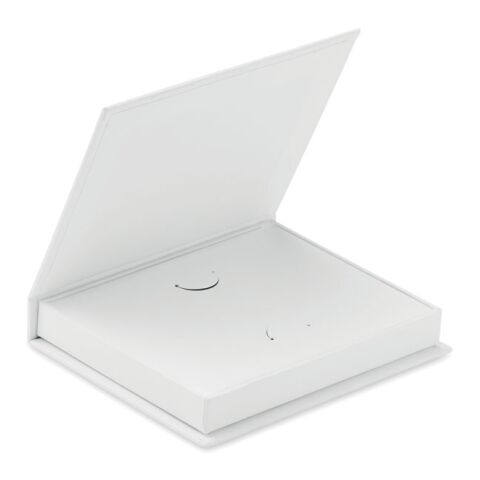 Werbeartikel Geschenkkarten-Box – weiss – mit Logo bedruckt
