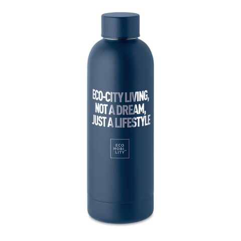 Werbeartikel Trinkflasche Edelstahl 500 ml MO6750 – marineblau – mit Logo bedruckt