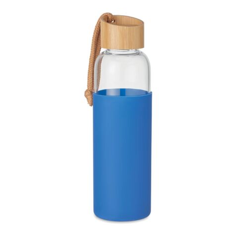 Trinkflasche Glas 500 ml mit Bambus Deckel