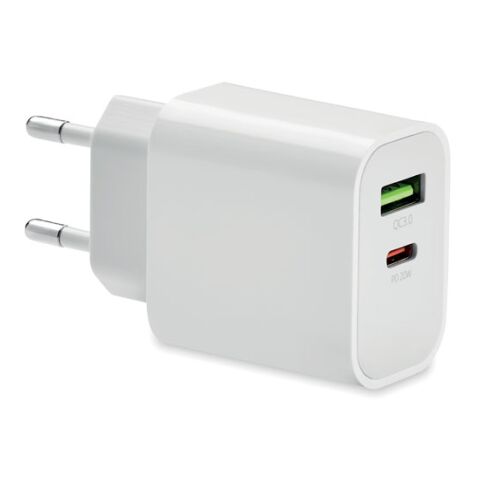 18W 2-Port USB-Ladegerät EU-Stecke