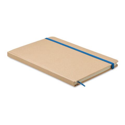 Nachhaltiger Werbeartikel DIN A5 Notizbuch 80 Blatt – blau – mit Logo bedruckt