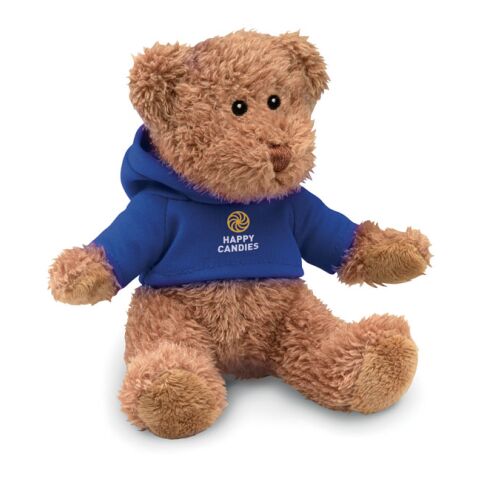 Teddybär mit Hoody  blau | ohne Werbeanbringung | Nicht verfügbar | Nicht verfügbar | Nicht verfügbar