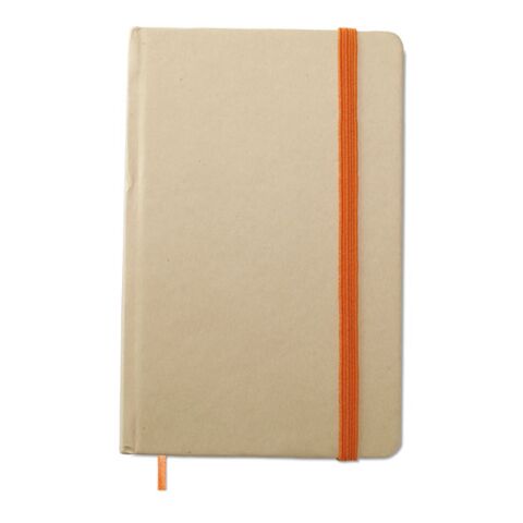 Nachhaltiger Werbeartikel DIN A6 Notizbuch Evernote – orange – mit Logo bedruckt