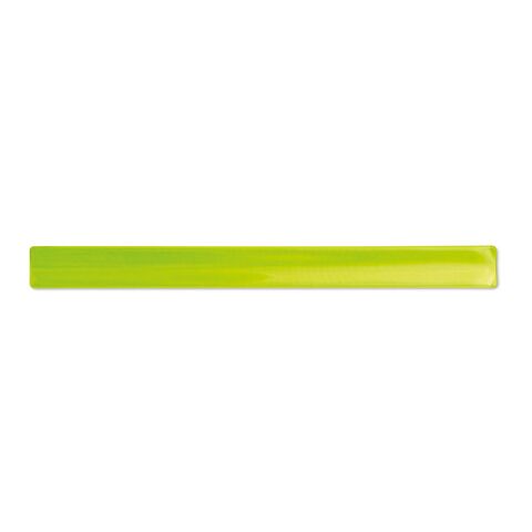 Werbeartikel Snap-Reflektorband aus PVC – gelb – mit Logo bedruckt
