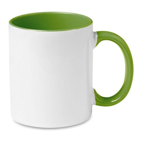 Kaffeebecher mit farbiger Innenseite 300 ml grün | ohne Werbeanbringung | Nicht verfügbar | Nicht verfügbar