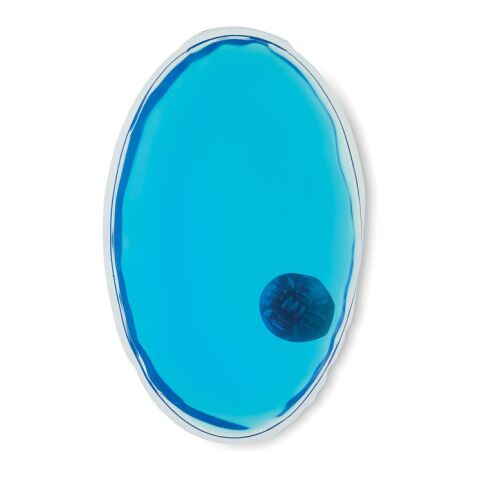 Gel-Wärmekissen ovalförmig transparent-blau | ohne Werbeanbringung | Nicht verfügbar | Nicht verfügbar