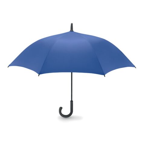 Werbeartikel Automatik Regenschirm Luxus gebogener Griff – königsblau – mit Logo bedruckt