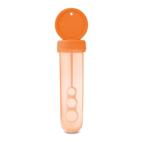 Werbeartikel Seifenblasen-Stift – orange – mit Logo bedruckt