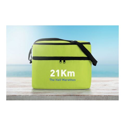 Kühltasche mit 2 Reißverschlussfächern limette | ohne Werbeanbringung | Nicht verfügbar | Nicht verfügbar | Nicht verfügbar