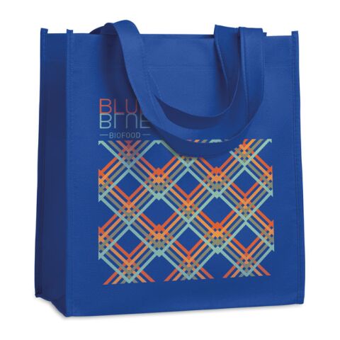 Non Woven Shopping Tasche königsblau | ohne Werbeanbringung | Nicht verfügbar | Nicht verfügbar | Nicht verfügbar