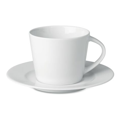 Cappuccino Tasse und Untertasse weiß | ohne Werbeanbringung | Nicht verfügbar | Nicht verfügbar