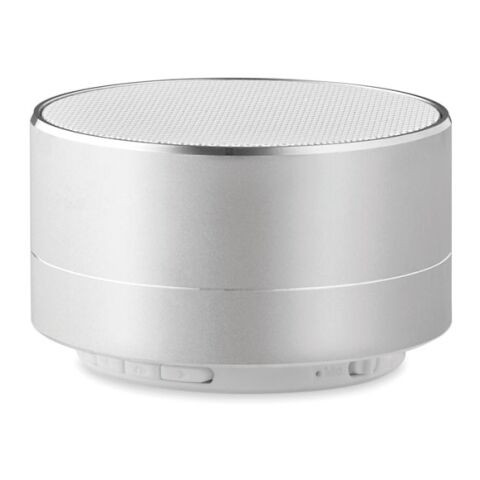 Werbeartikel 2.1 Bluetooth Lautsprecher – mattsilber – mit Logo bedruckt