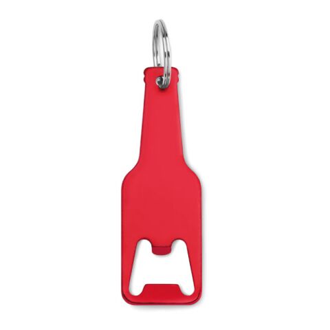 Schlüsselring mit Kapselheber Flaschenform rot | ohne Werbeanbringung | Nicht verfügbar | Nicht verfügbar