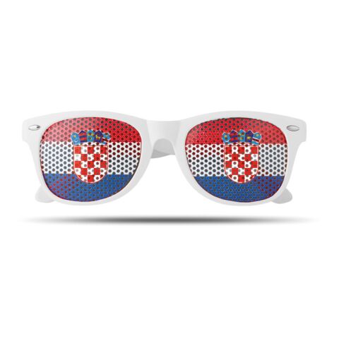 Fan Sonnenbrille weiß blau | ohne Werbeanbringung | Nicht verfügbar | Nicht verfügbar