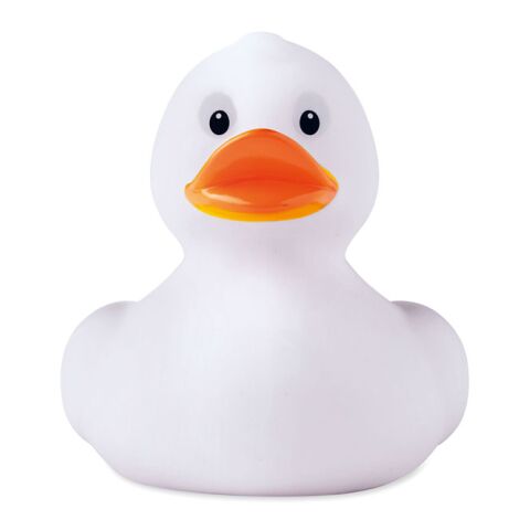 Werbeartikel Badeente medium – weiss – mit Logo bedruckt