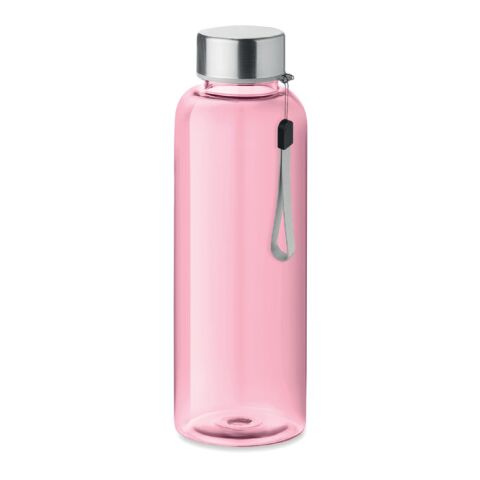 Werbeartikel Trinkflasche Tritan – transparent pink – mit Logo bedruckt