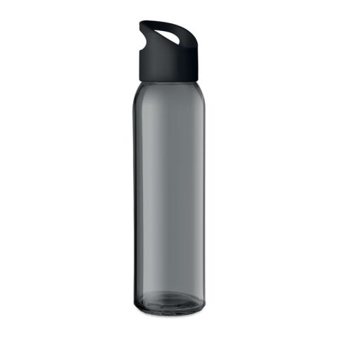 Trinkflasche Glas 470 ml schwarz | ohne Werbeanbringung | Nicht verfügbar | Nicht verfügbar | Nicht verfügbar