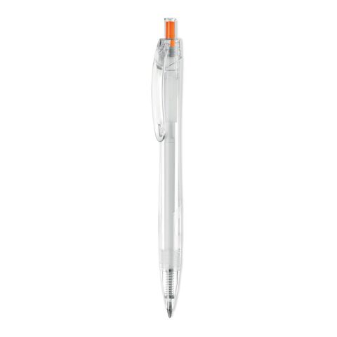 Druckkugelschreiber RPET blaue Tinte orange | ohne Werbeanbringung | Nicht verfügbar | Nicht verfügbar