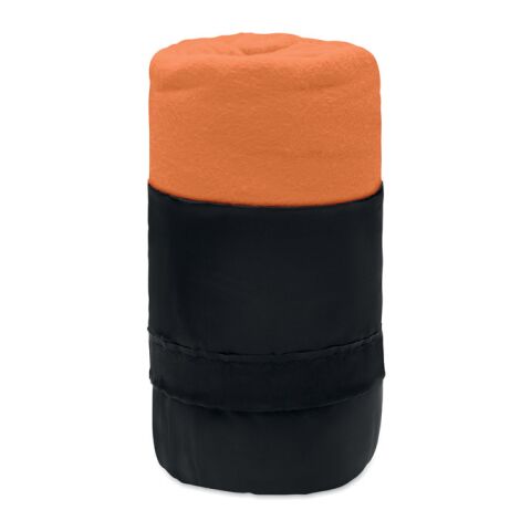RPET Fleece-Reisedecke orange | ohne Werbeanbringung | Nicht verfügbar | Nicht verfügbar | Nicht verfügbar