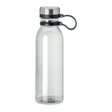 Werbeartikel RPET Trinkflasche 780 ml Edelstahl-Deckel TPR-Trageschlaufe BPA-frei auslaufsicher – transparent – mit Logo bedruckt