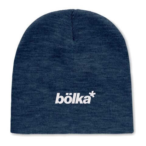 Beanie RPET Polyester blau | ohne Werbeanbringung | Nicht verfügbar | Nicht verfügbar | Nicht verfügbar