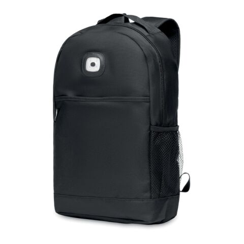 RPET Rucksack mit COB schwarz | ohne Werbeanbringung | Nicht verfügbar | Nicht verfügbar | Nicht verfügbar
